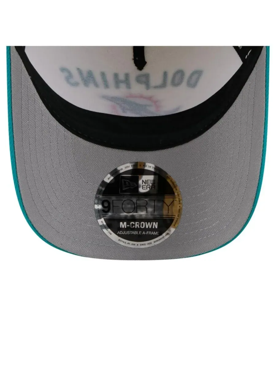 New Era Мужская кепка 9FORTY A-Frame M-Crown с регулируемой высотой, кремово-бирюзового цвета, с — изображение 5 из 5