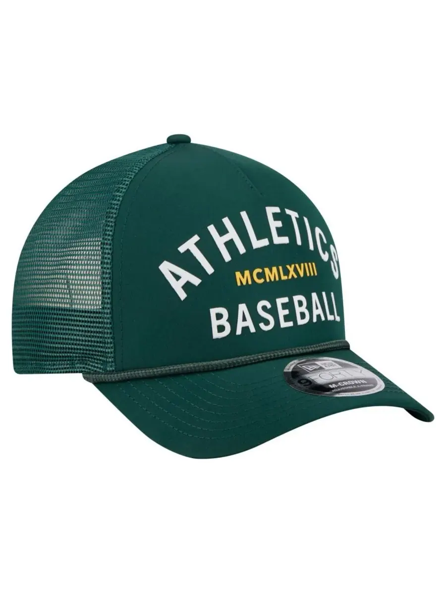 New Era Мужская минималистичная регулируемая кепка Green Athletics 9FORTY A-Frame — изображение 3 из 4, зеленый