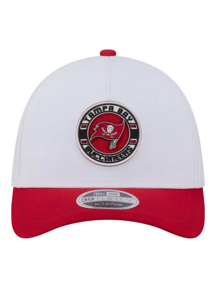 Кепка New Era с принтом Tampa Bay Buccaneers, M-Crown — изображение 2 из 5, белый красный