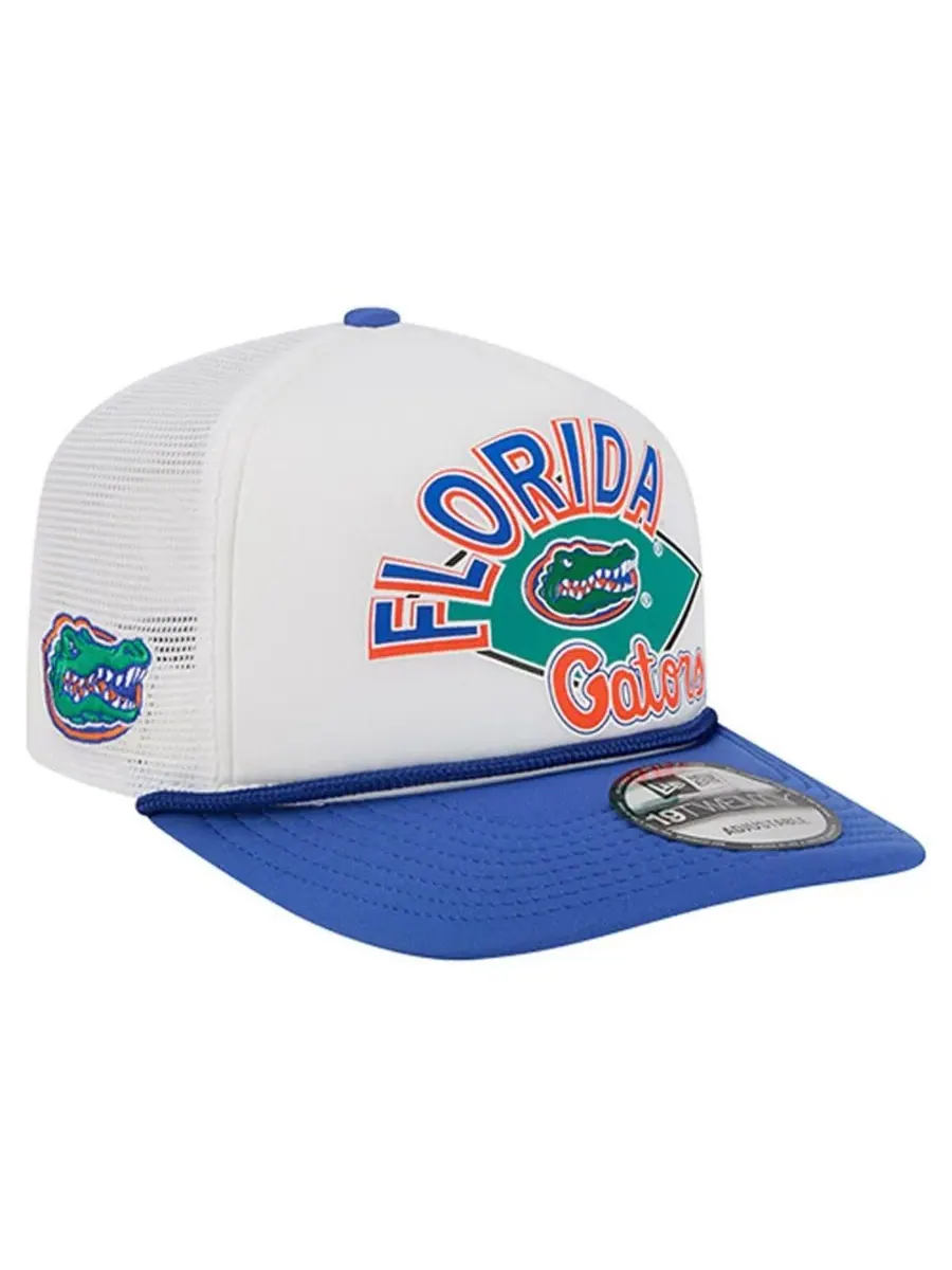 New Era Мужская белая регулируемая кепка для гольфа Florida Gators Diamond 19TWENTY