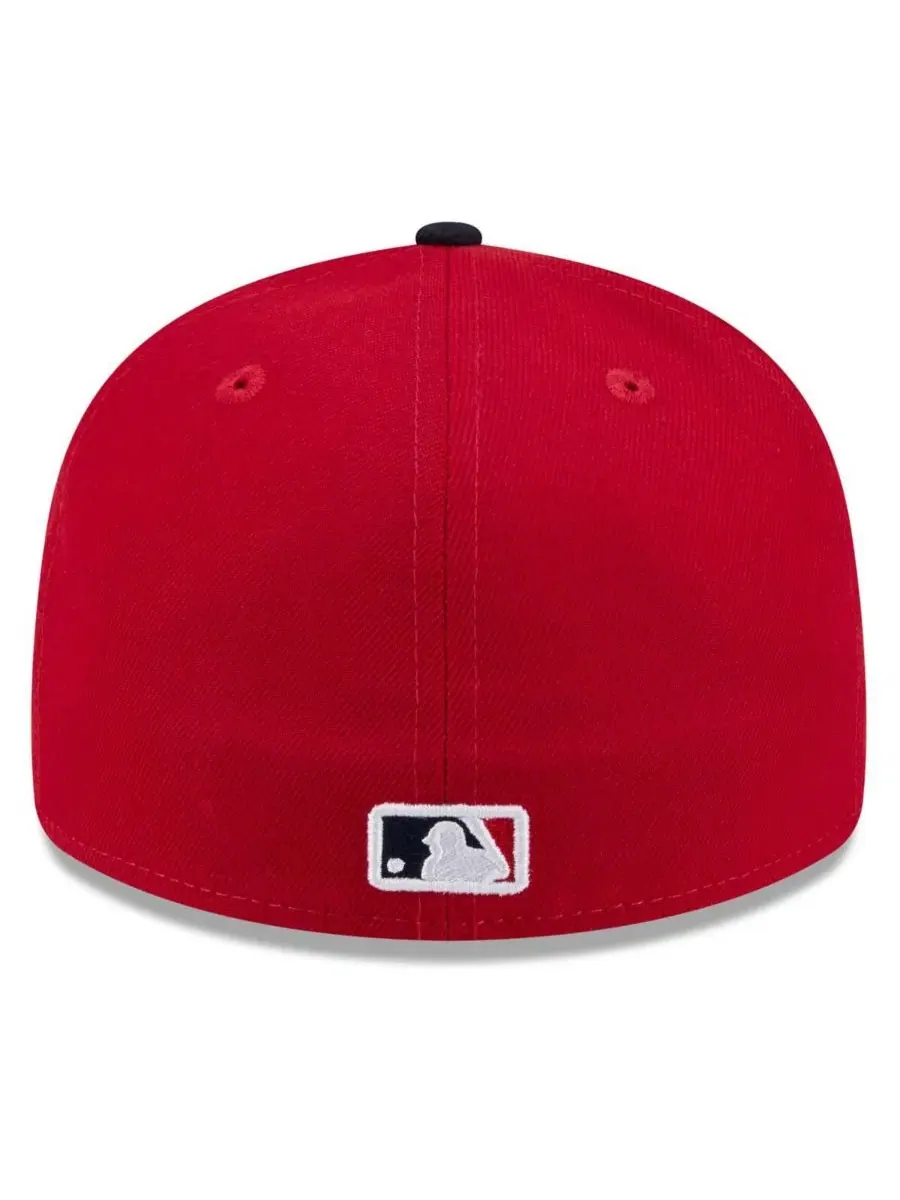 Кепка New Era 2026 Spring Training Low Profile 59FIFTY — изображение 4 из 4, красный темно-синий