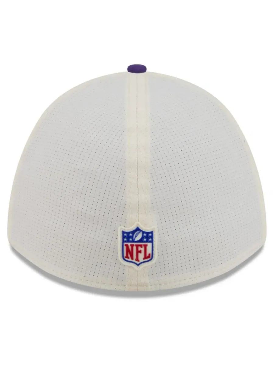 Бейсболка New Era 39THIRTY Flex Hat Minnesota Vikings — изображение 3 из 5, кремовый фиолетовый