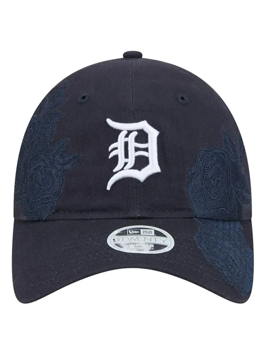 Женская кепка Navy Detroit Tigers Roses 9TWENTY New Era — изображение 4 из 5, темно-синий