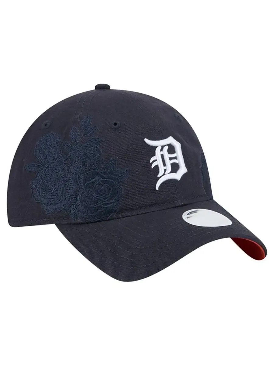 Женская кепка Navy Detroit Tigers Roses 9TWENTY New Era — изображение 5 из 5, темно-синий