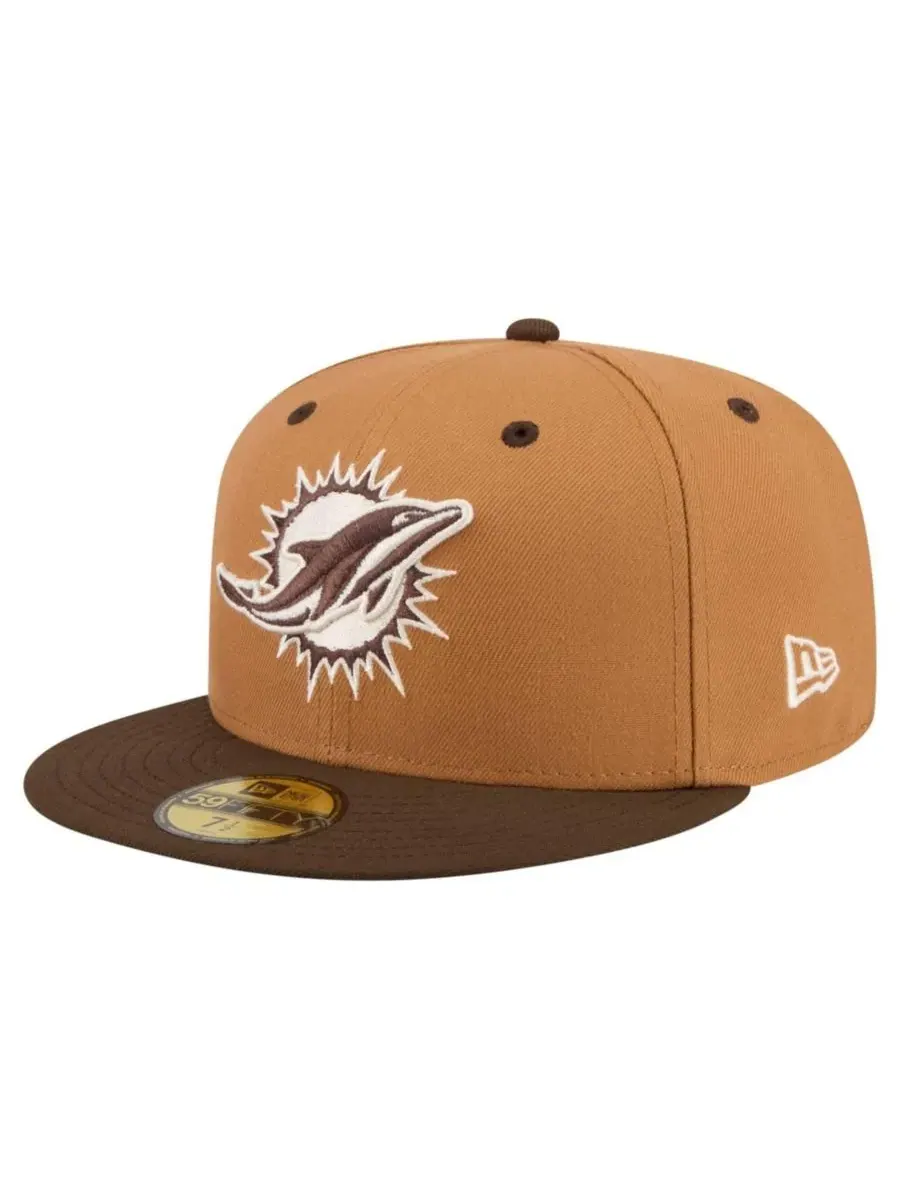 Кепка New Era 59FIFTY Miami Dolphins Two-Tone Walnut