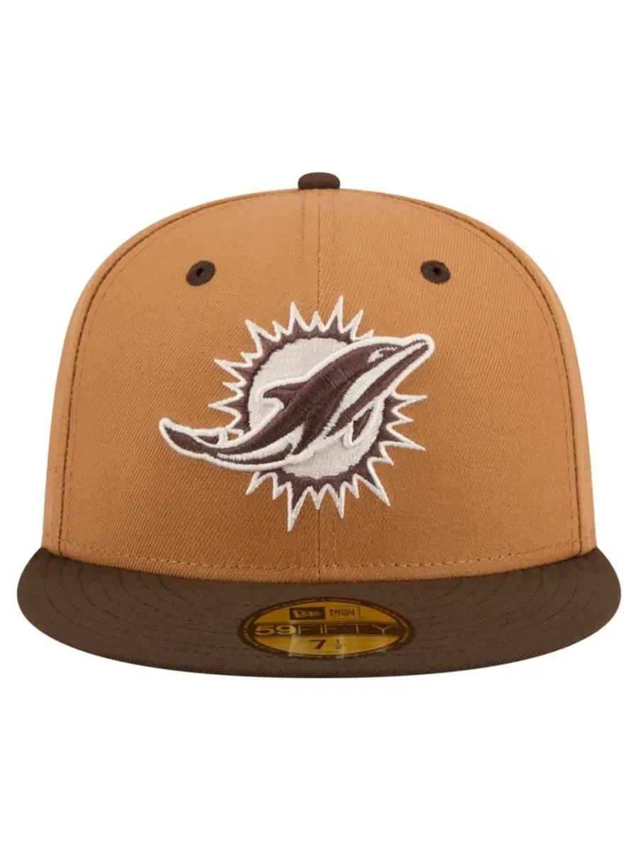 Кепка New Era 59FIFTY Miami Dolphins Two-Tone Walnut — изображение 2 из 5