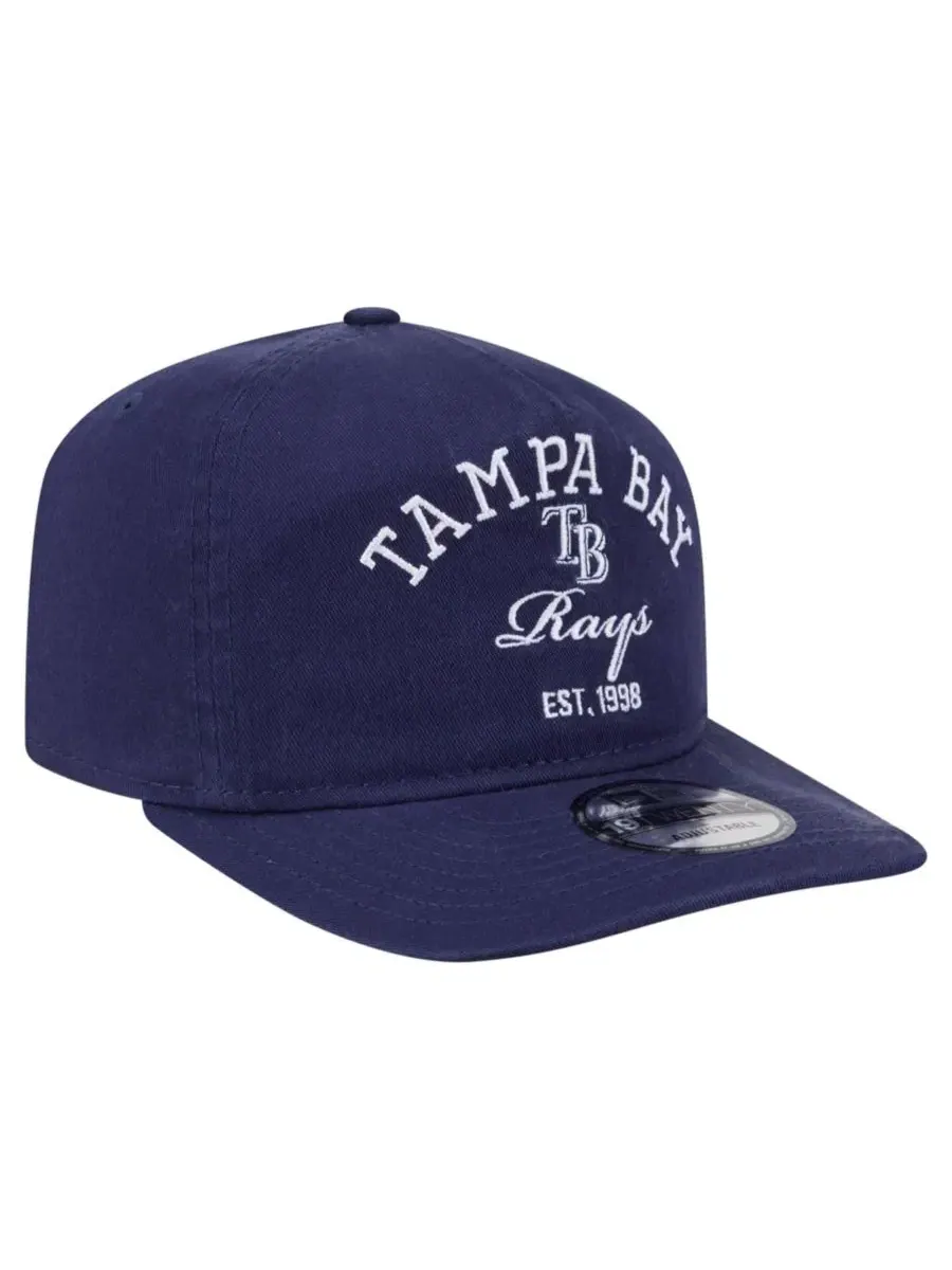 Бейсболка New Era с вышивкой Tampa Bay Rays, Stacked 19TWENTY — изображение 3 из 5, темно-синий