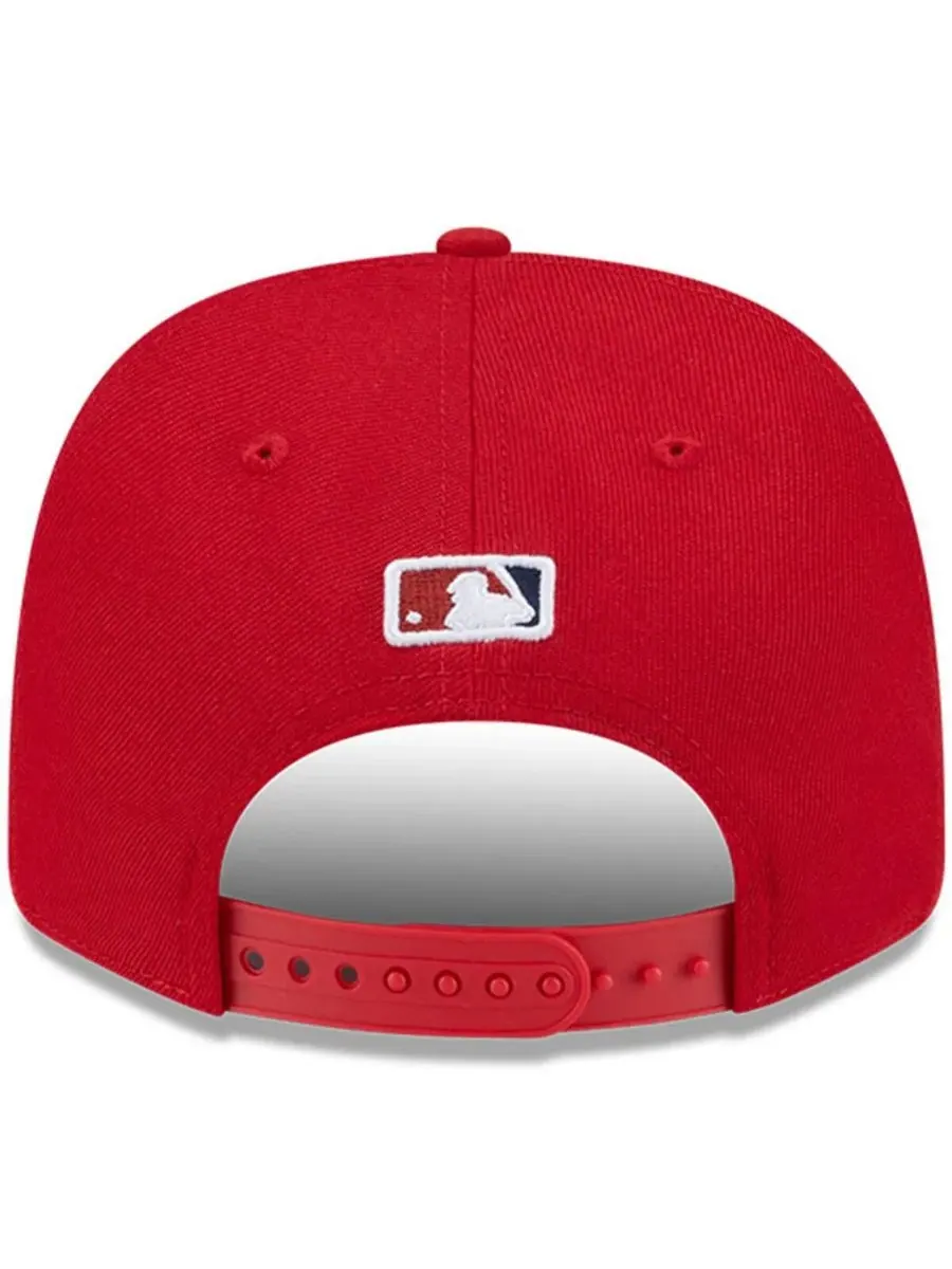 New Era Мужская красная бейсболка Washington Nationals Player Replica 9SEVENTY с регулируемым — изображение 2 из 5, красный