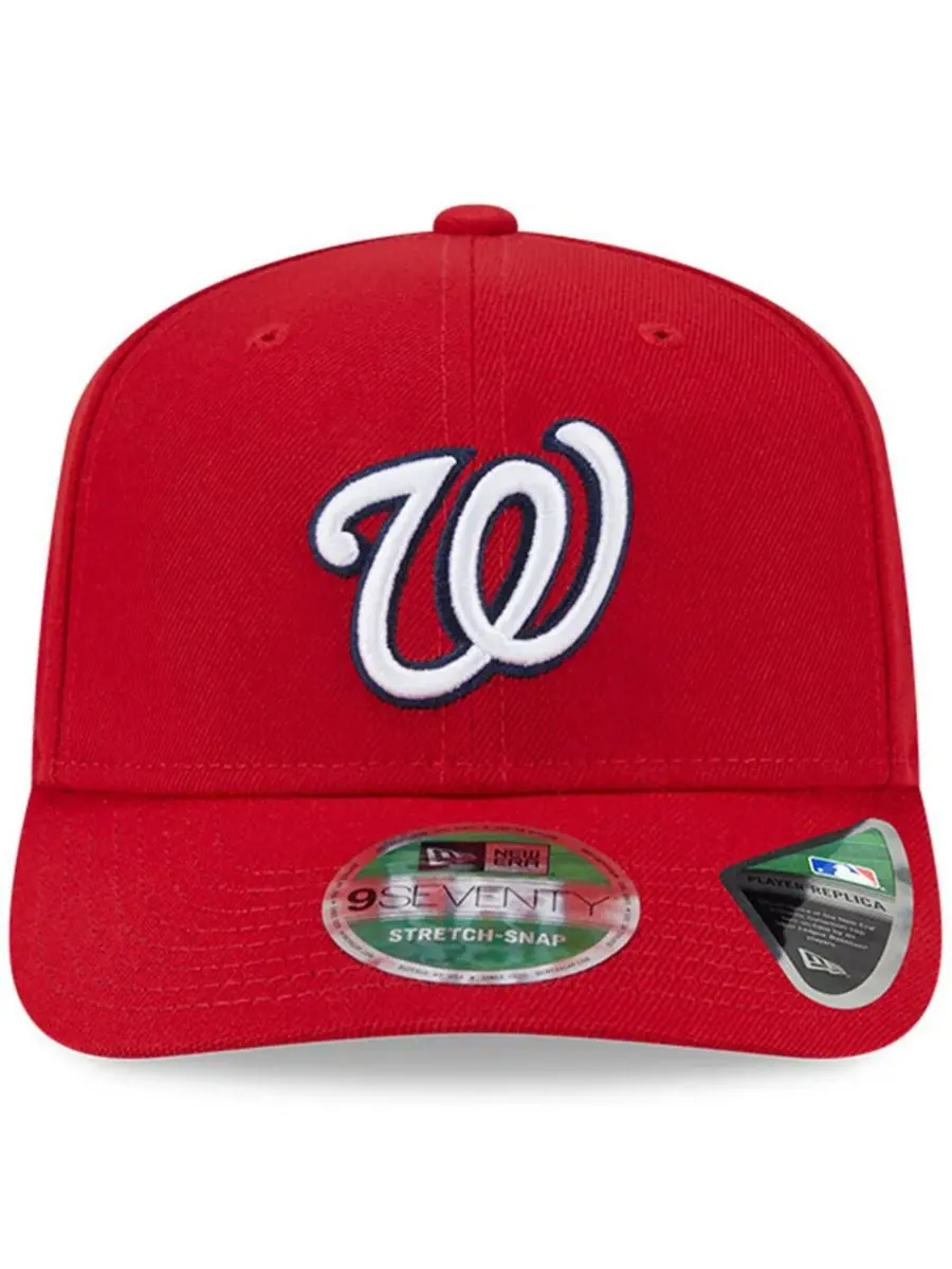 New Era Мужская красная бейсболка Washington Nationals Player Replica 9SEVENTY с регулируемым — изображение 5 из 5, красный