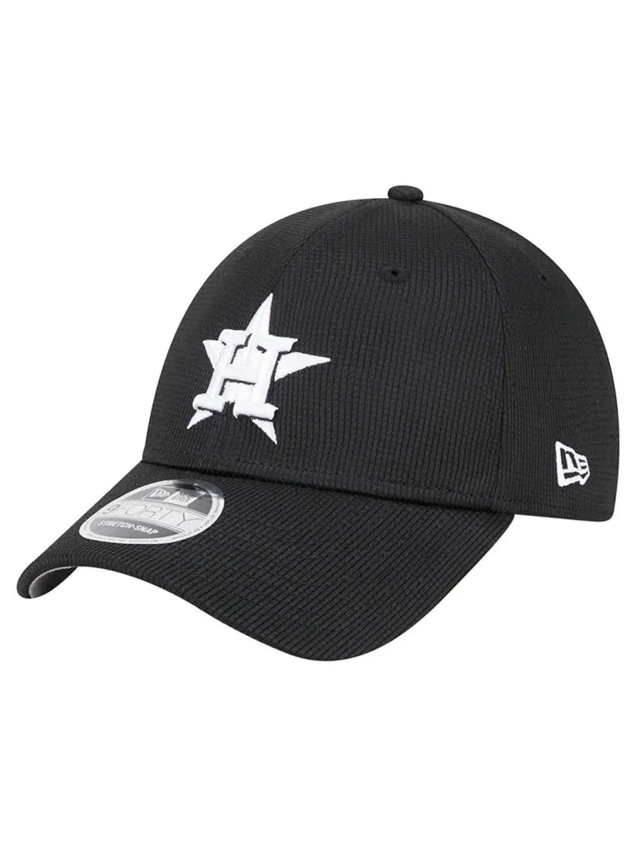 New Era Мужская черная регулируемая бейсболка Houston Astros Pivot 9FORTY