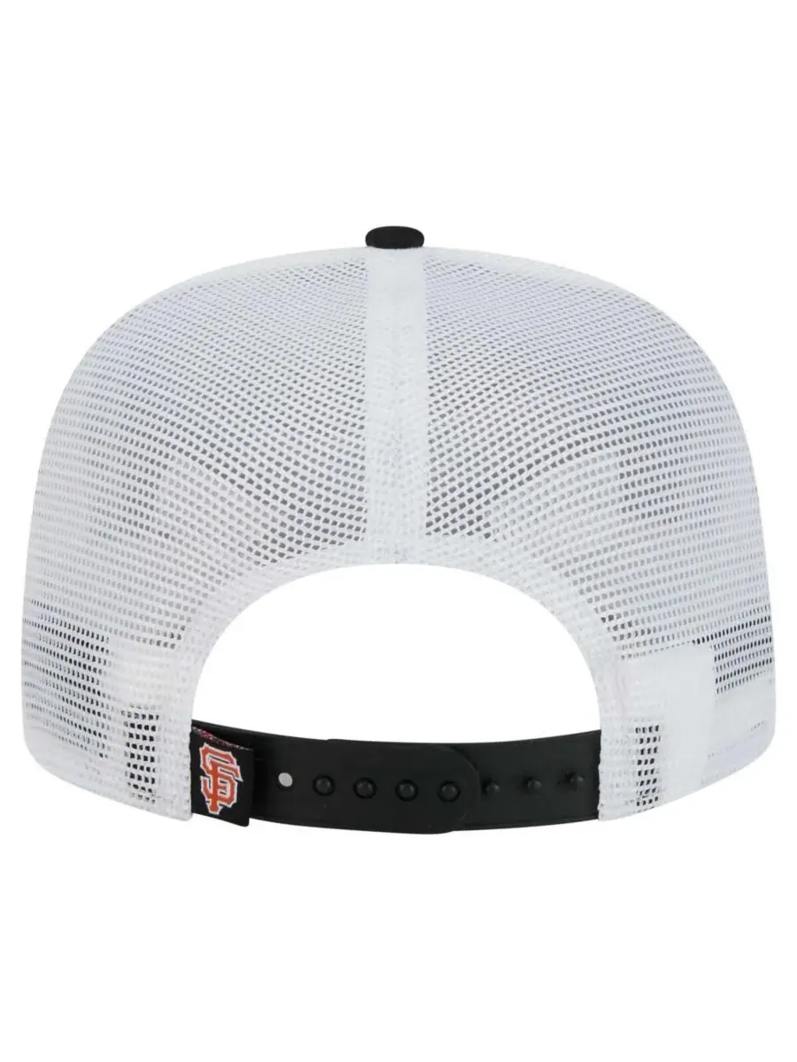 New Era Мужская черная бейсболка San Francisco Giants 9FIFTY A-Frame Trucker Snapback — изображение 3 из 5, черный
