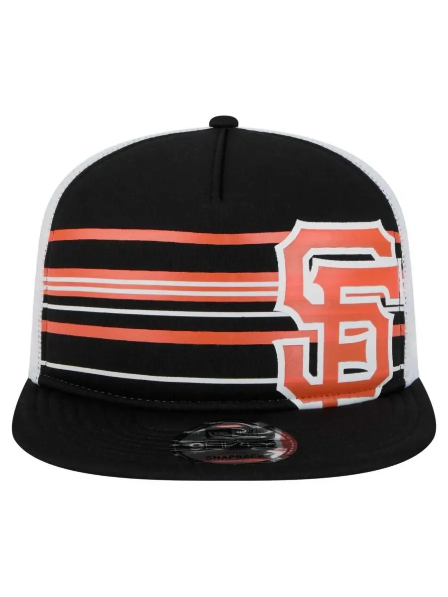 New Era Мужская черная бейсболка San Francisco Giants 9FIFTY A-Frame Trucker Snapback — изображение 5 из 5, черный