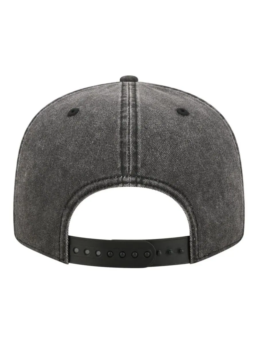 Кепка-снапбек с высокой тульей и принтом Chicago Bulls, модель Washed Tonal 9FIFTY New Era — изображение 4 из 5, черный