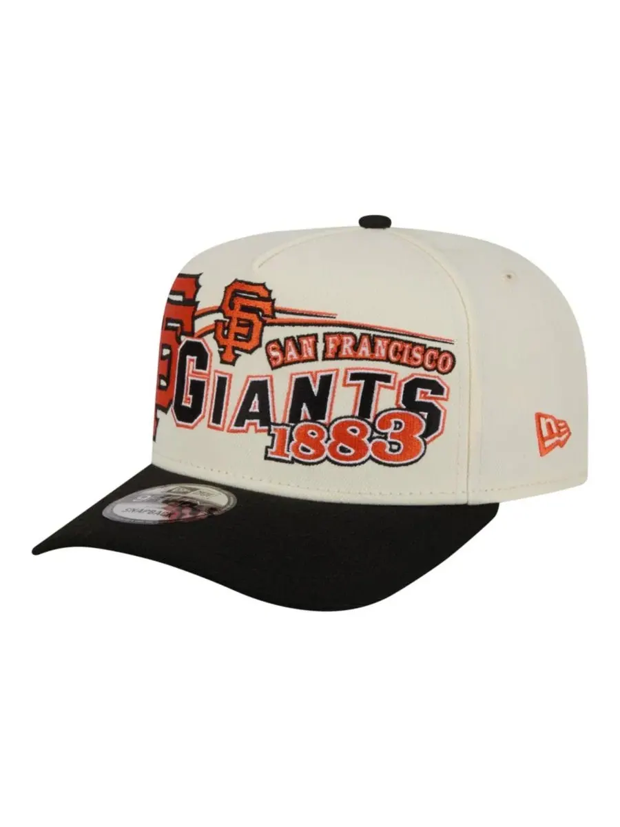 Кепка-снапбек Classic A-Frame 9FIFTY San Francisco Giants New Era — изображение 3 из 5, кремовый черный