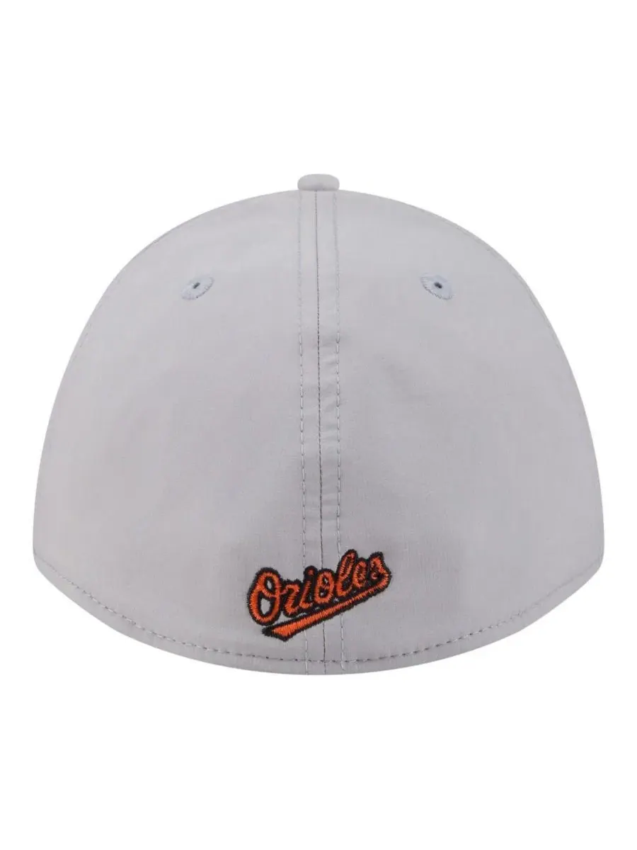 Кепка с вышивкой Baltimore Orioles Patch 39THIRTY A-Frame M-Crown New Era — изображение 4 из 5, серый