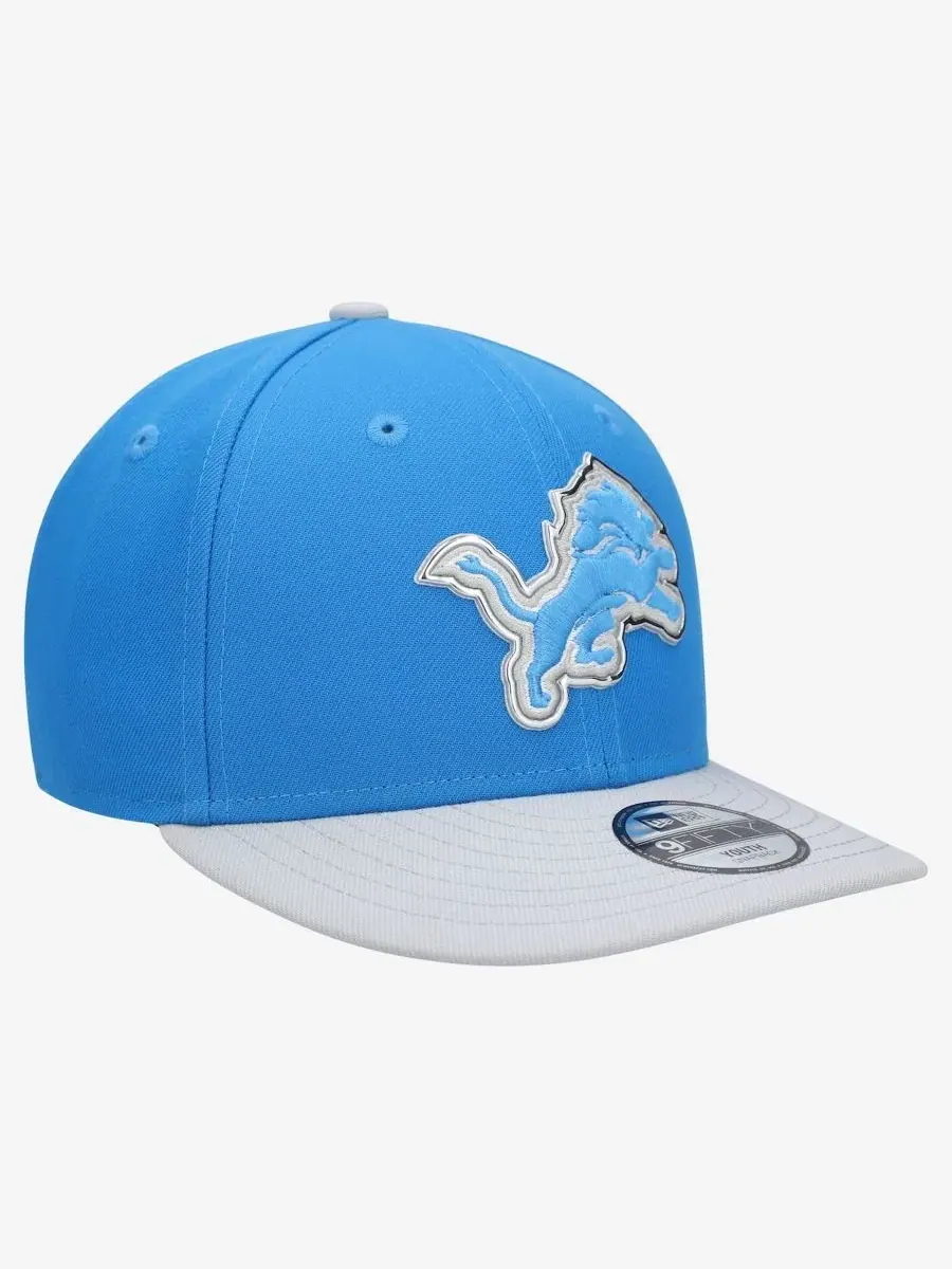 Кепка-снапбек с козырьком Detroit Lions 2026 NFL Draft New Era — изображение 3 из 5, синий серебристый