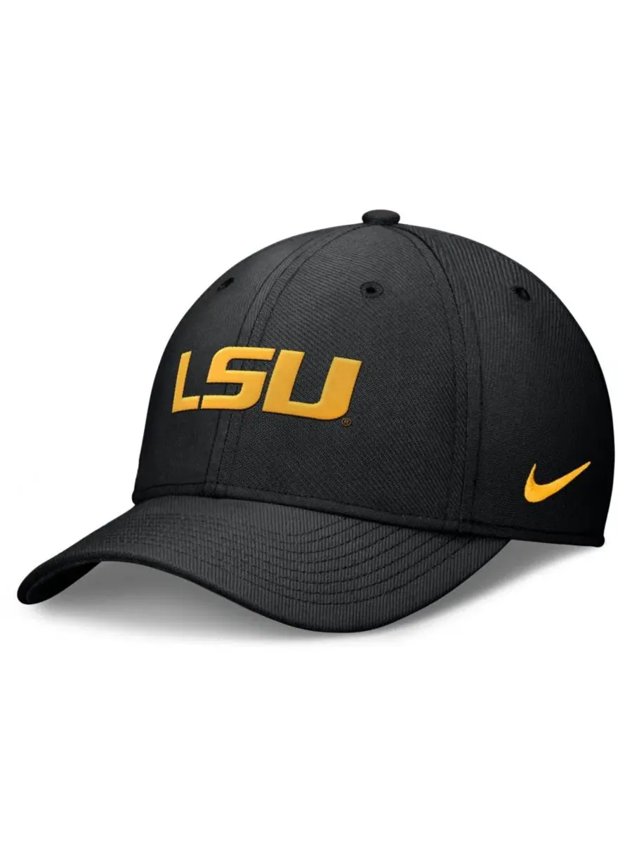 Кепка Nike LSU Tigers Rise Swoosh Dri-FIT Flex