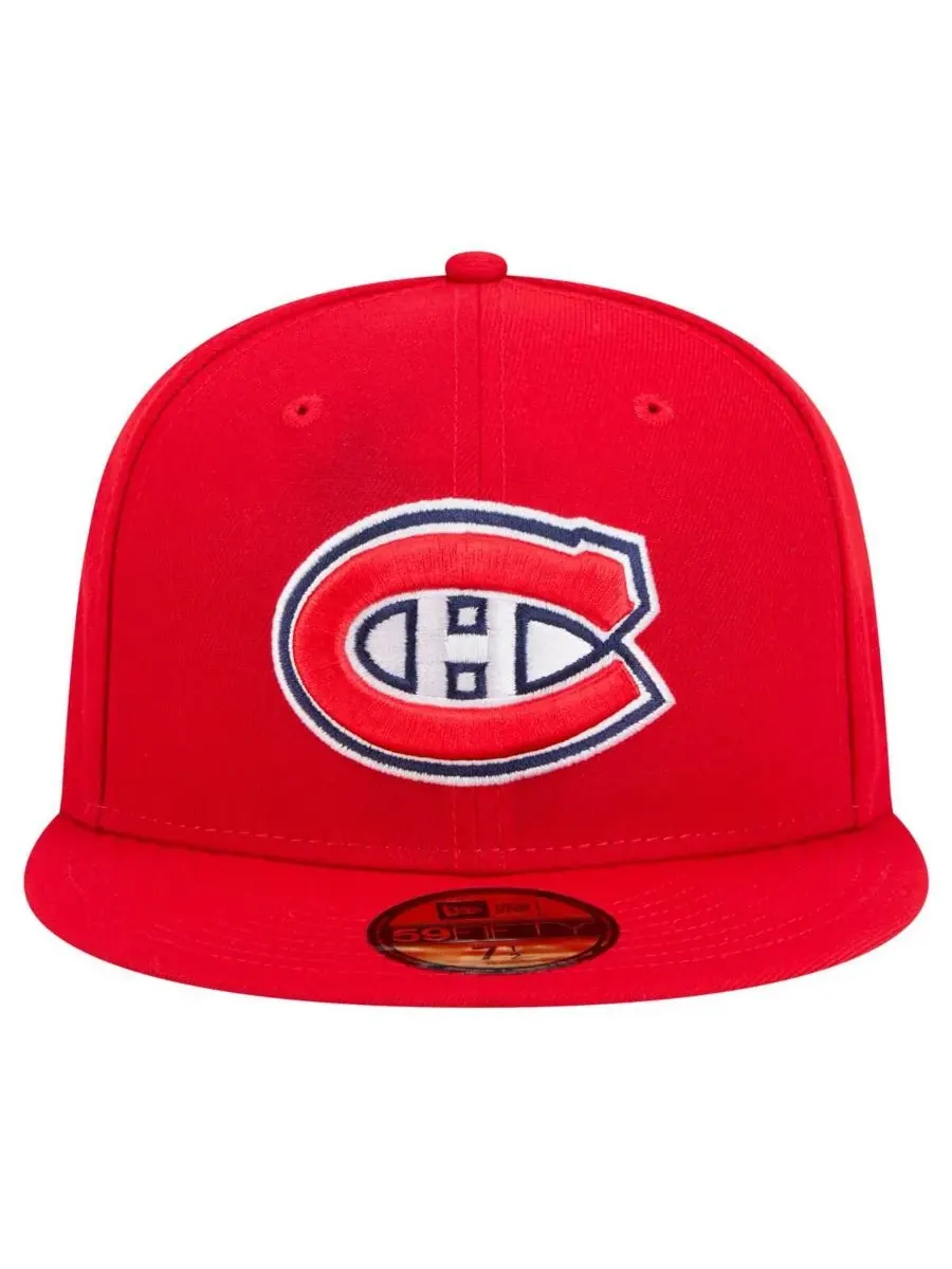 New Era Мужская красная бейсболка Montreal Canadiens Core 59FIFTY — изображение 2 из 4, красный
