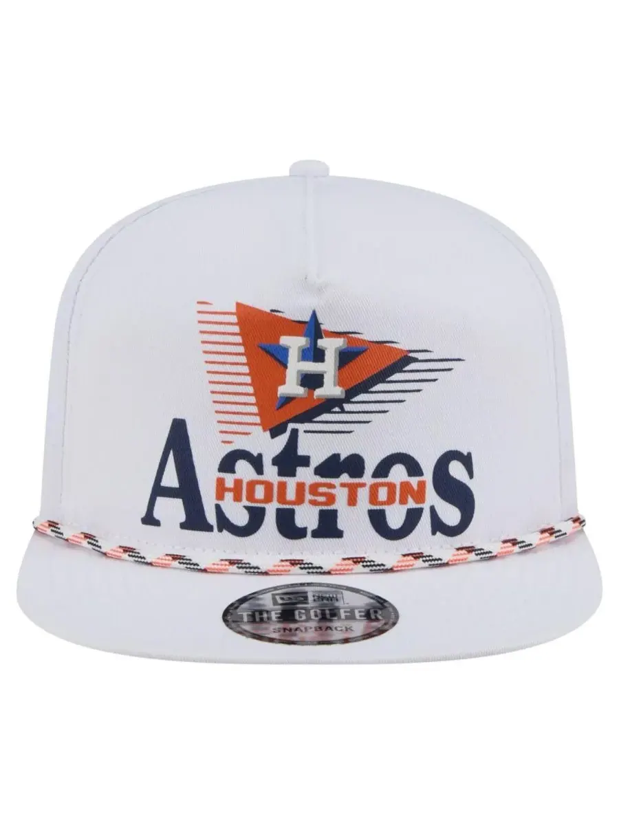 New Era Мужская белая кепка-бейсболка Houston Astros Collide с регулируемой застежкой — изображение 2 из 4, белый
