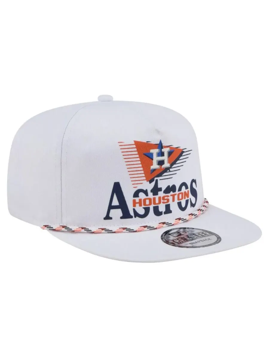 New Era Мужская белая кепка-бейсболка Houston Astros Collide с регулируемой застежкой — изображение 4 из 4, белый