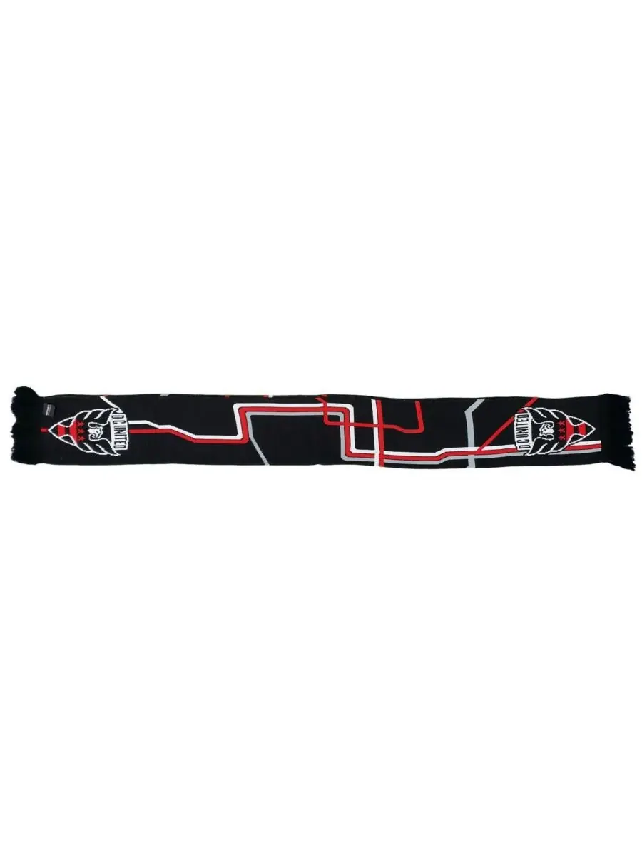 Ruffneck Scarves Черный тканый шарф DC United Metro — черный