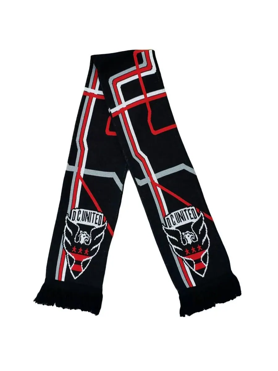 Ruffneck Scarves Черный тканый шарф DC United Metro — изображение 3 из 3