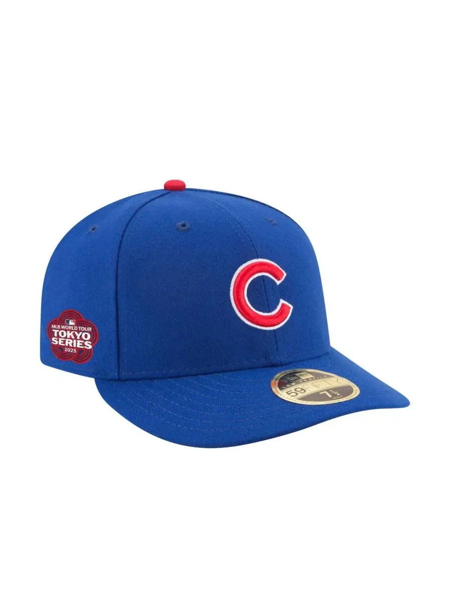 Мужская бейсболка Royal Chicago Cubs 2025 MLB World Tour: Tokyo Series с боковой нашивкой