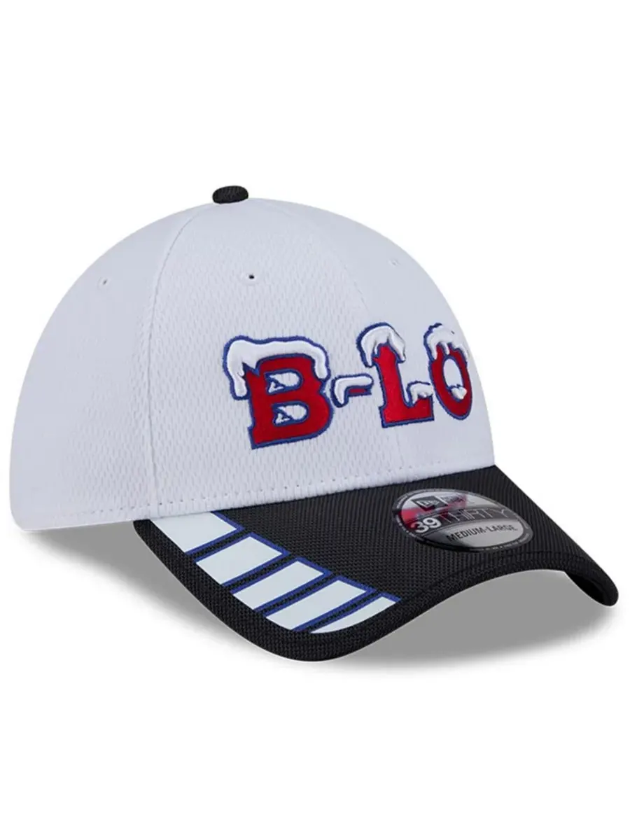 New Era Мужская белая бейсболка Buffalo Bills 2025 Rivalries Collection Fan Pack 39THIRTY Flex Hat — изображение 3 из 4