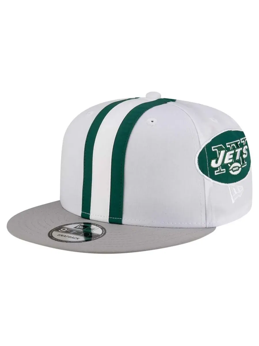 New Era Мужской белый шлем New York Jets в стиле ретро, кепка 9FIFTY Snapback
