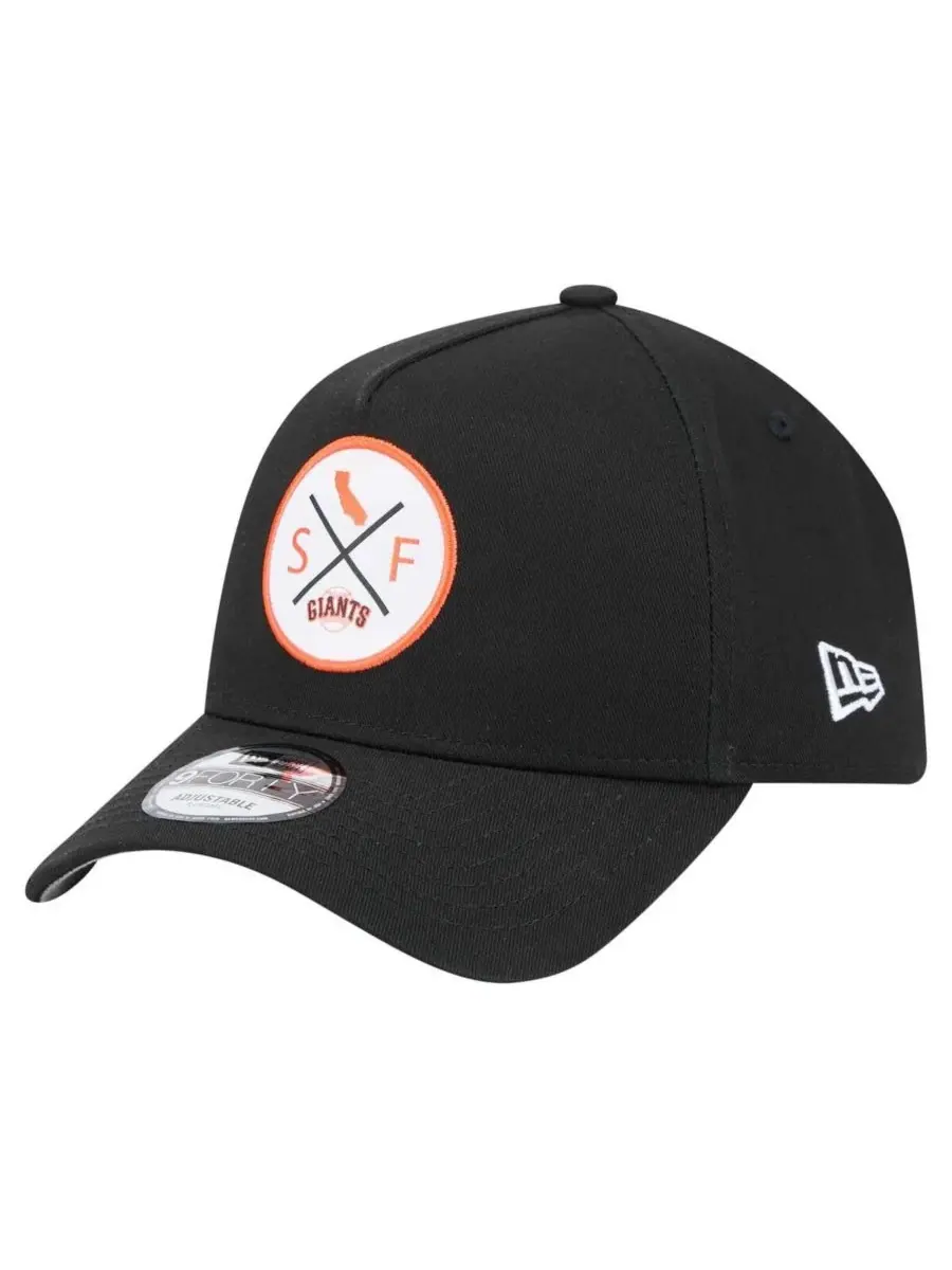 New Era Мужская черная регулируемая бейсболка San Francisco Giants 9FORTY A-Frame