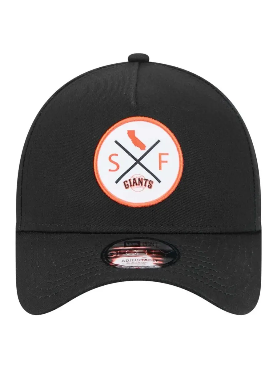 New Era Мужская черная регулируемая бейсболка San Francisco Giants 9FORTY A-Frame — изображение 5 из 5, черный