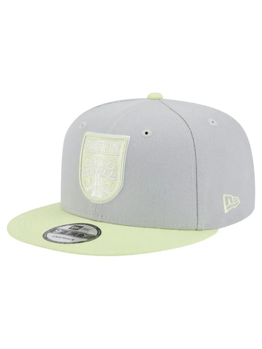 New Era Мужская серая кепка Austin FC Color Pack Two-Tone 9FIFTY Snapback