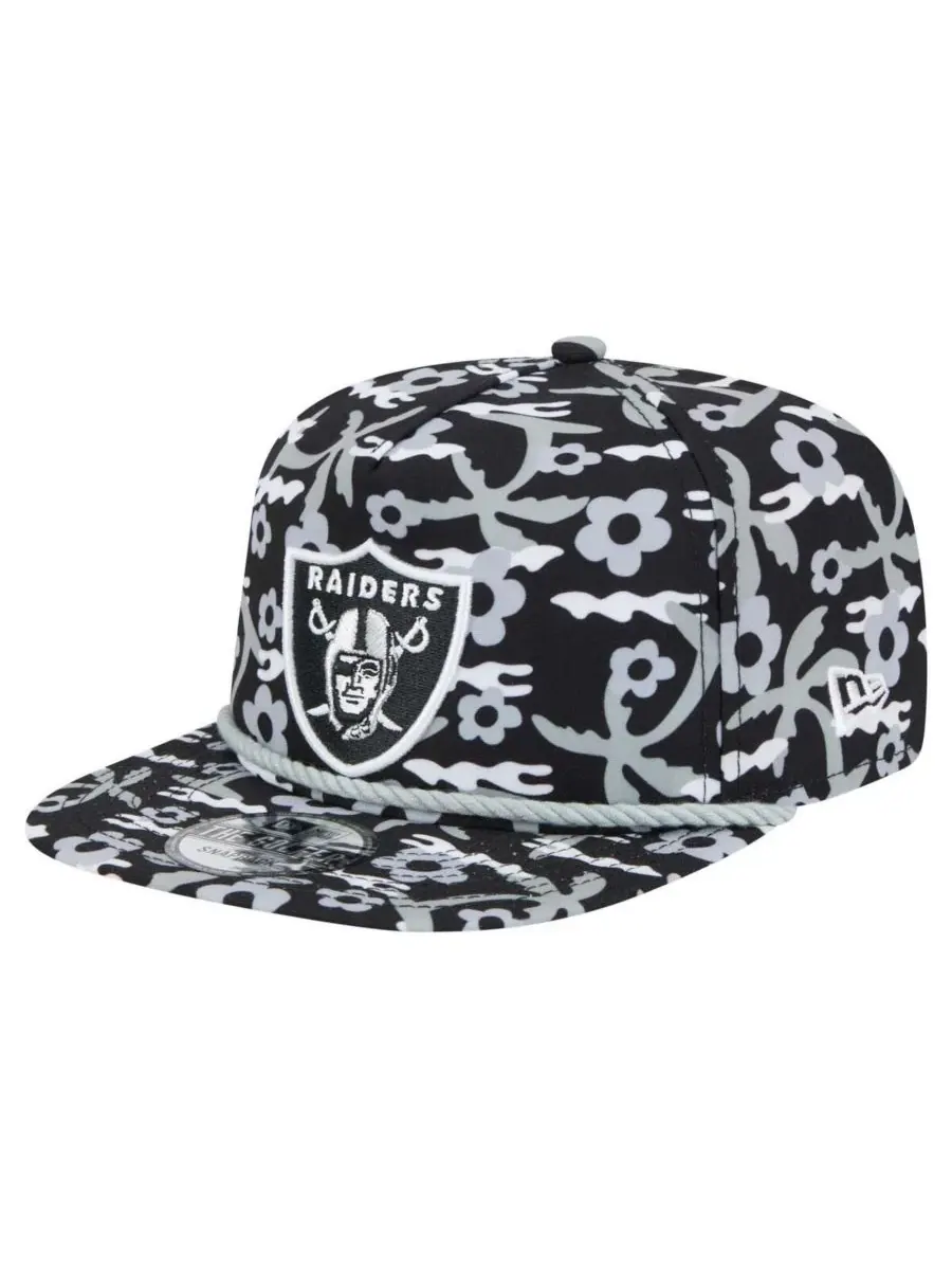 New Era Мужская черная бейсболка Las Vegas Raiders Wakey Wakey Golfer Snapback
