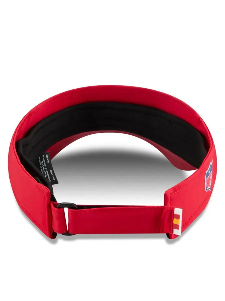New Era Мужская красная бейсболка Kansas City Chiefs 2025 Sideline Visor Hat — изображение 3 из 5, красный
