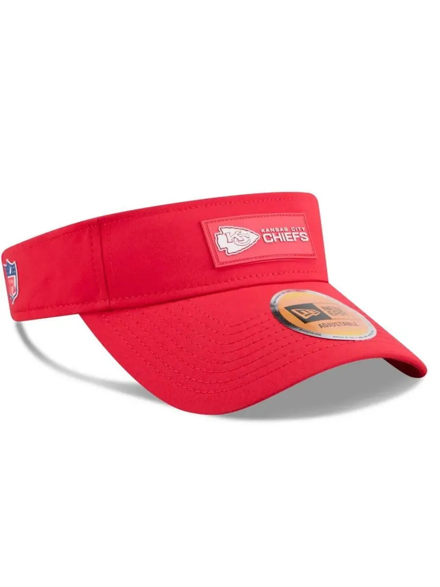 New Era Мужская красная бейсболка Kansas City Chiefs 2025 Sideline Visor Hat — изображение 4 из 5, красный