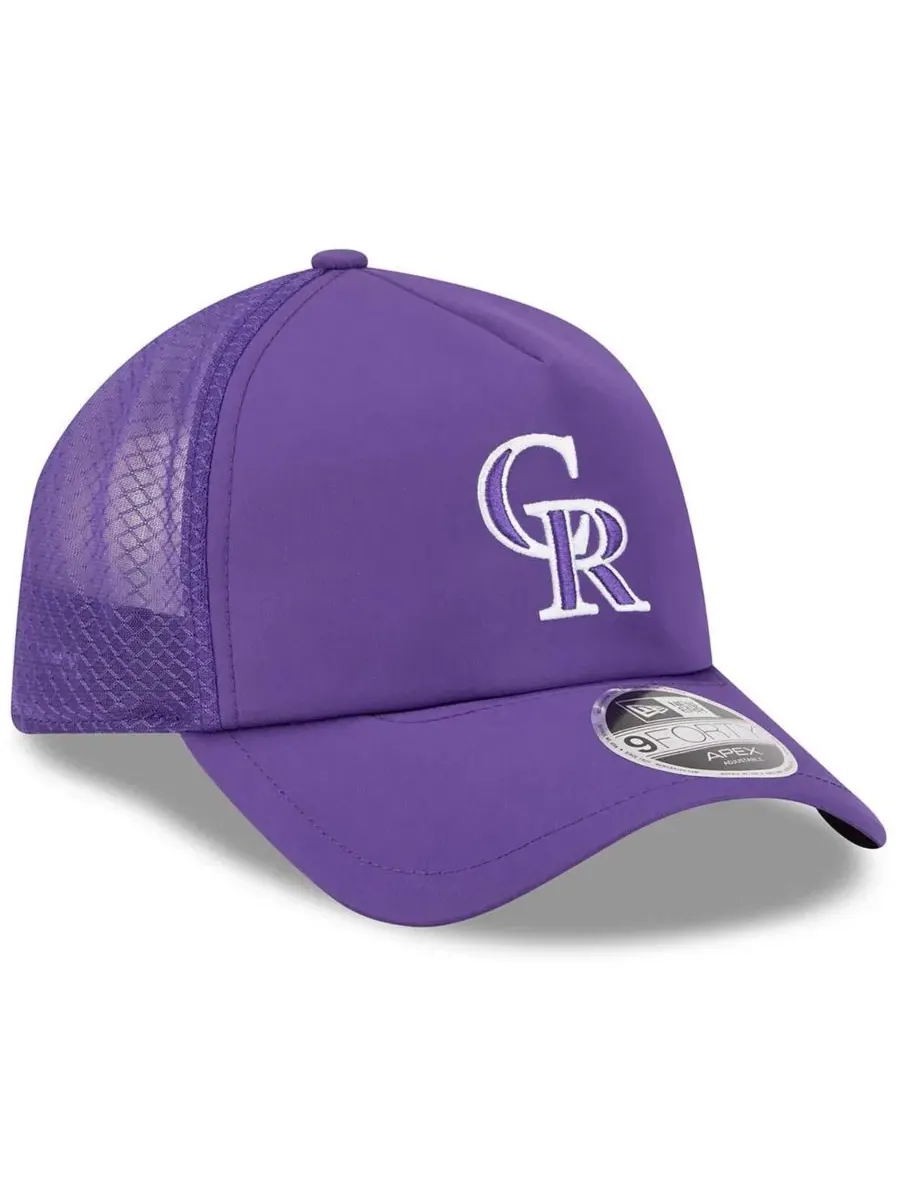 Бейсболка с вышитым логотипом New Era, Colorado Rockies — изображение 3 из 4, фиолетовый