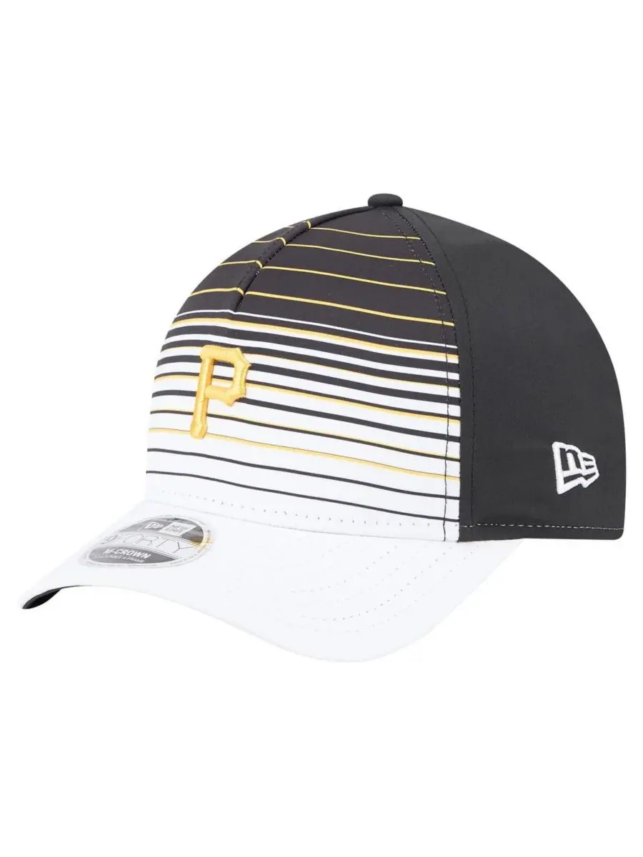 New Era Мужская черная кепка Pittsburgh Pirates Gradient 9FORTY с регулируемой высотой тульи M-Crown