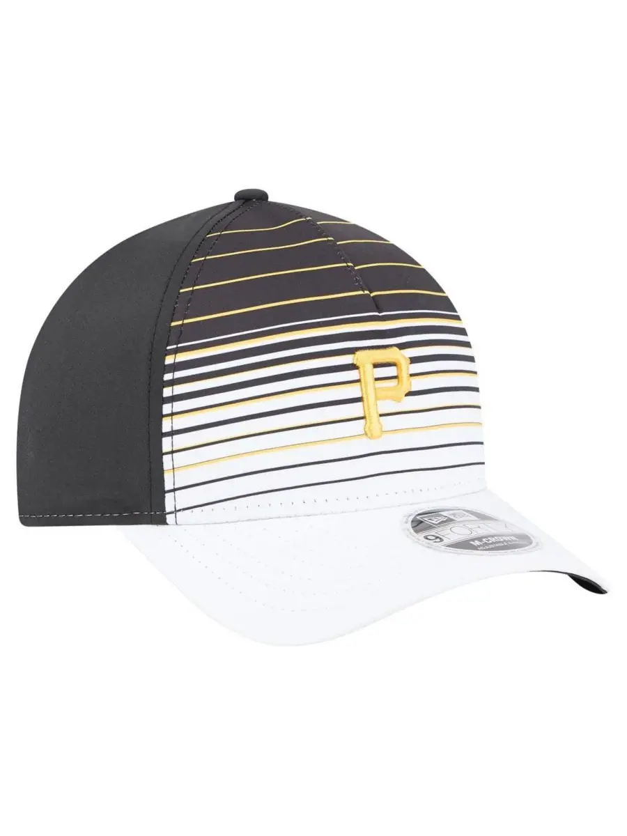 New Era Мужская черная кепка Pittsburgh Pirates Gradient 9FORTY с регулируемой высотой тульи M-Crown — изображение 3 из 4
