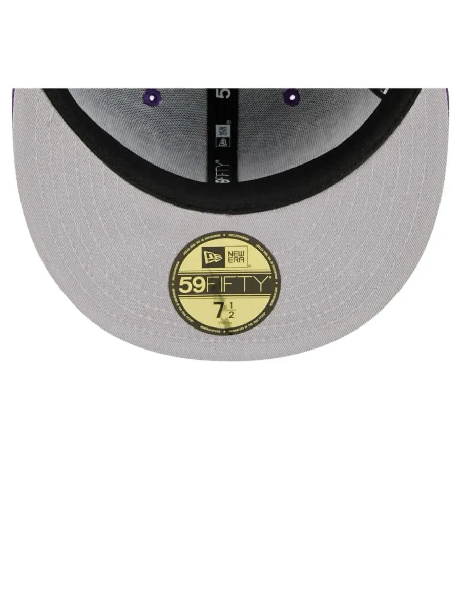 New Era Мужская фиолетовая кепка Minnesota Vikings Oversized 59FIFTY Fitted Hat — изображение 3 из 5, фиолетовый