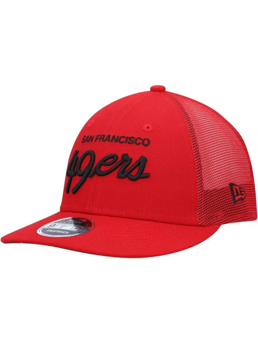 New Era Мужская алая кепка San Francisco 49ers, посвященная Месяцу истории чернокожих, 9FIFTY
