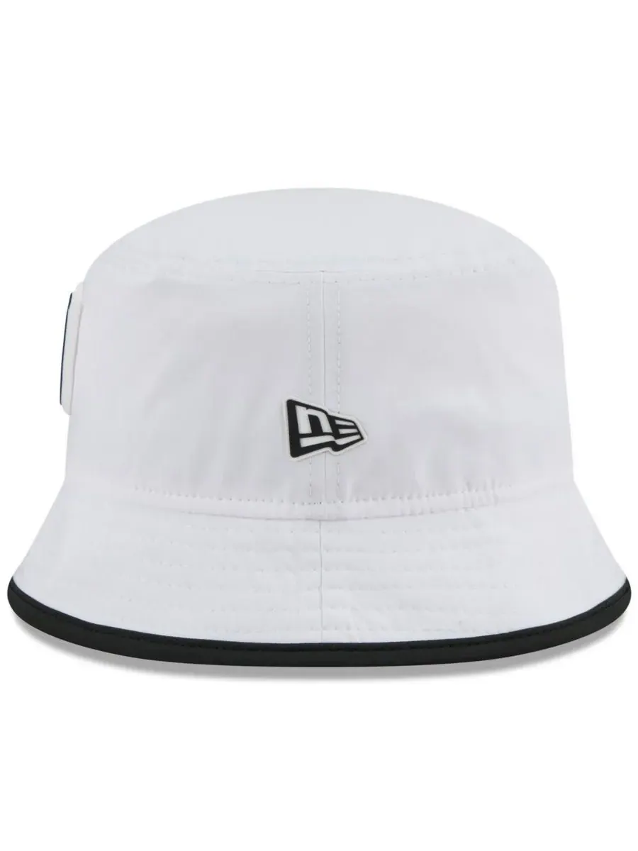 New Era Мужская белая панама Las Vegas Raiders 2025 NFL Training Camp Stretch Bucket — изображение 4 из 5, белый