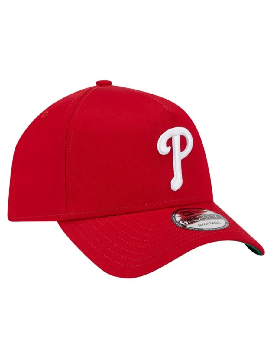 Мужская красная бейсболка Philadelphia Phillies в командных цветах, модель A-Frame 9FORTY — изображение 4 из 4, красный