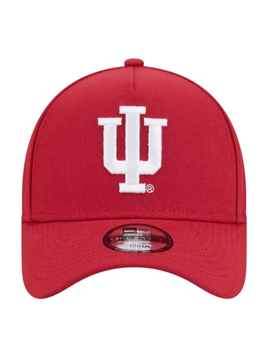 Детская бейсболка Big Boys and Girls Crimson Indiana Hoosiers 9FORTY A-Frame Adjustable Hat New — изображение 4 из 4, красный