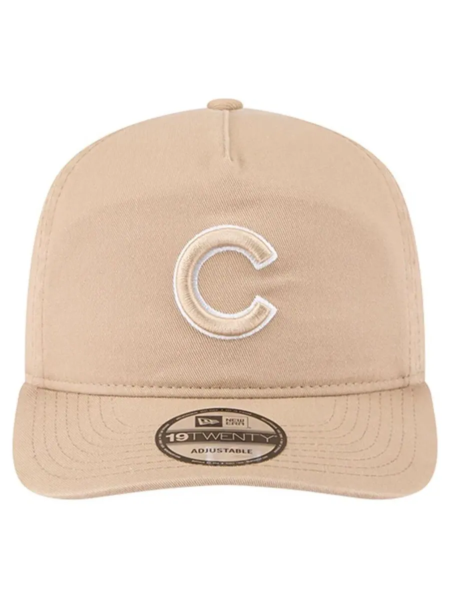 Мужская светло-бежевая регулируемая кепка Chicago Cubs Cam 19TWENTY New Era — изображение 2 из 4, светлый бежевый