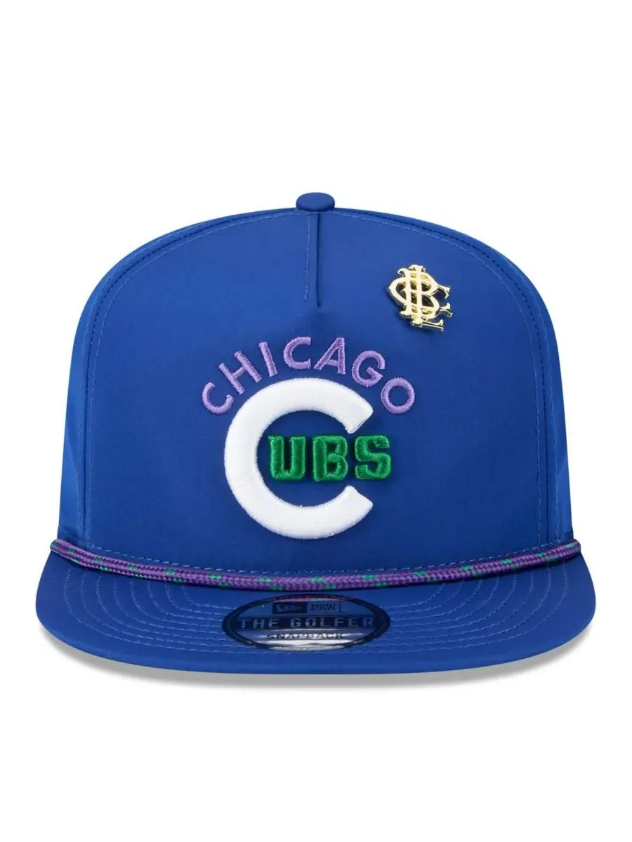 Мужская бейсболка Royal Chicago Cubs 2025 Big League Chew Golfer Snapback New Era — изображение 2 из 4, королевский