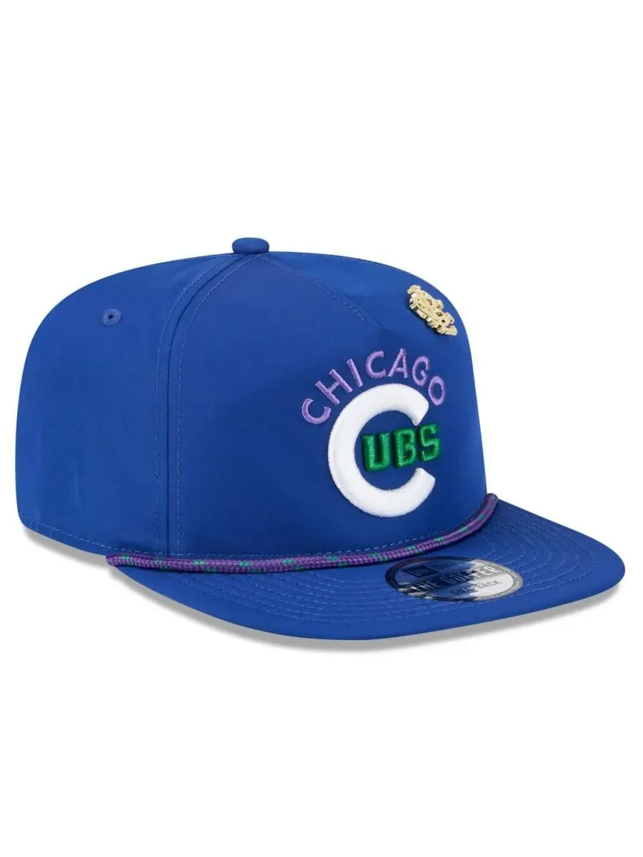 Мужская бейсболка Royal Chicago Cubs 2025 Big League Chew Golfer Snapback New Era — изображение 3 из 4, королевский