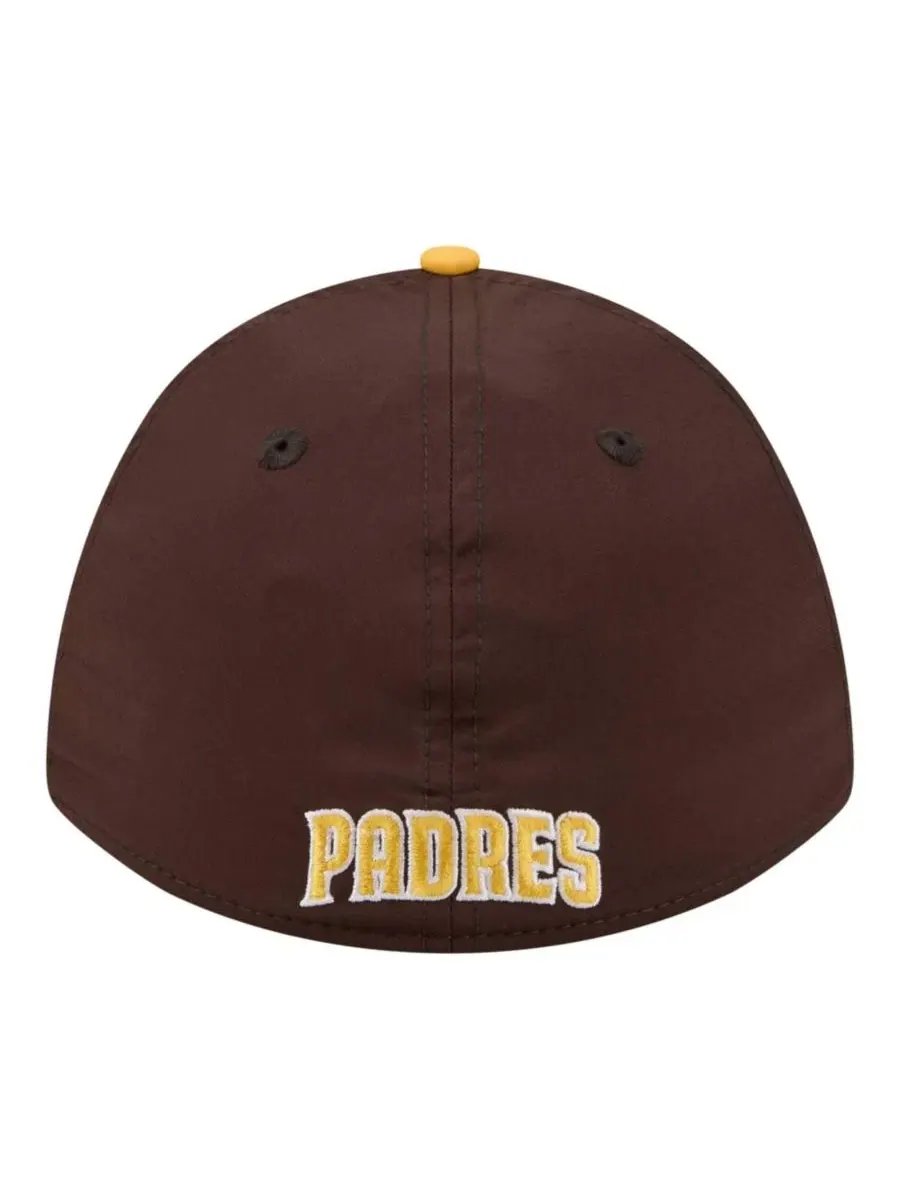 Бейсболка New Era San Diego Padres Rope M-Crown A-Frame 39THIRTY Flex — изображение 4 из 5, коричневый золотистый