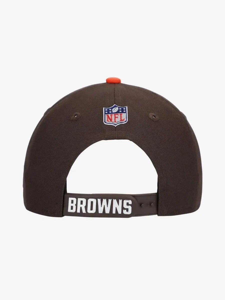 Кепка-снэпбек с вышитым логотипом Cleveland Browns New Era — изображение 4 из 5, коричневый оранжевый