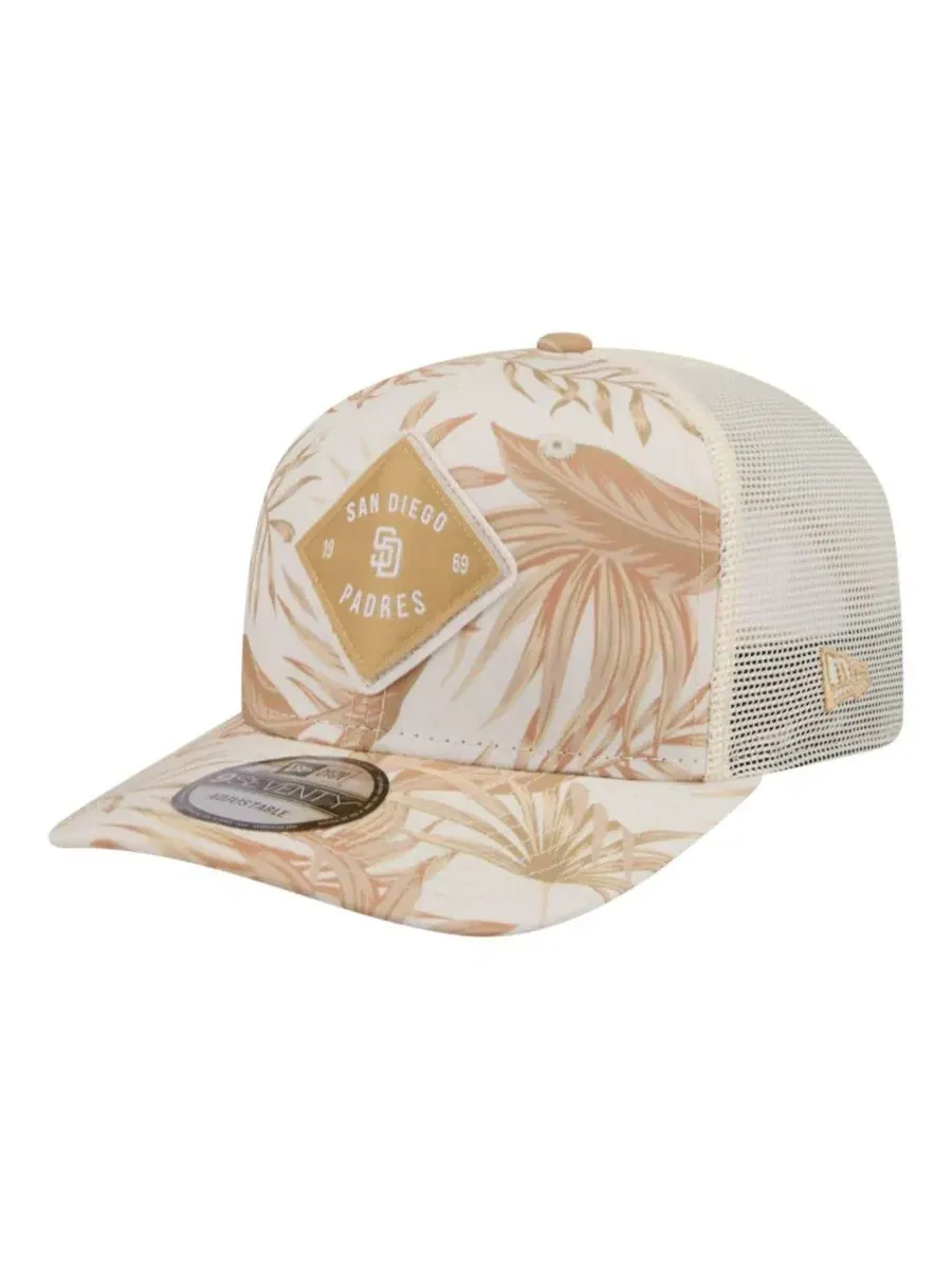 Кепка-тракер с принтом San Diego Padres Tonal Palm COOLERA 9SEVENTY New Era