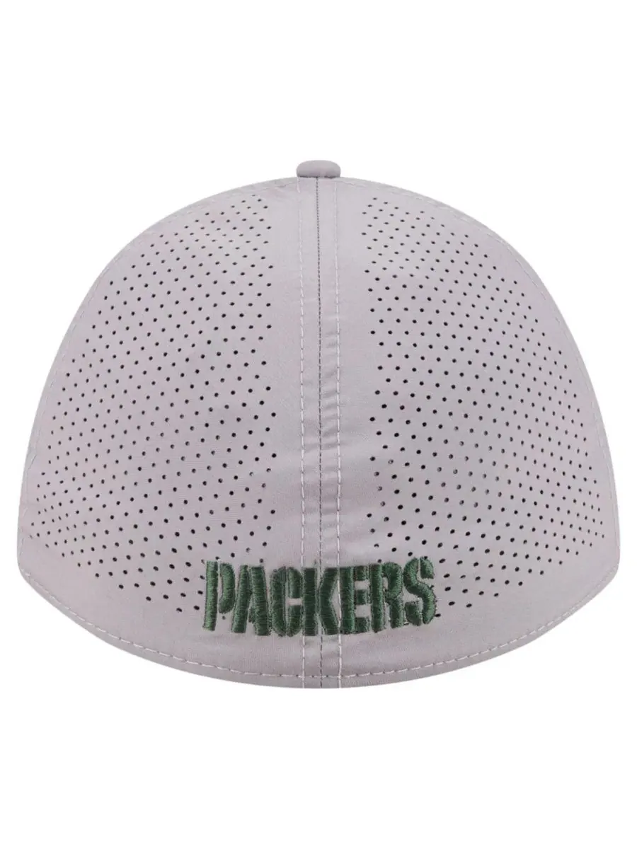Кепка с вышивкой Green Bay Packers, M-Crown Flex Fit New Era — изображение 4 из 7, серый